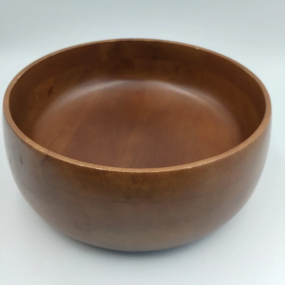 Vintage Hellerware Wooden Serving‎ Salad Bowl 9
